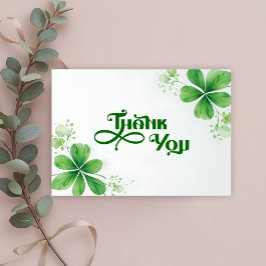 Vattenfärgen Greenery St. Patrick Day Baby Shower Tack Kort