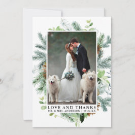 Vattenfärgen Grey Gräs Kärlek Tack Bröllop