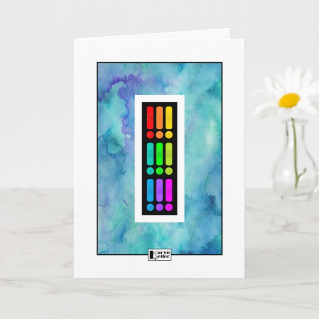 Vattenfärgen Hämta brunnskort för Aids med färg Kort (Liten växt)