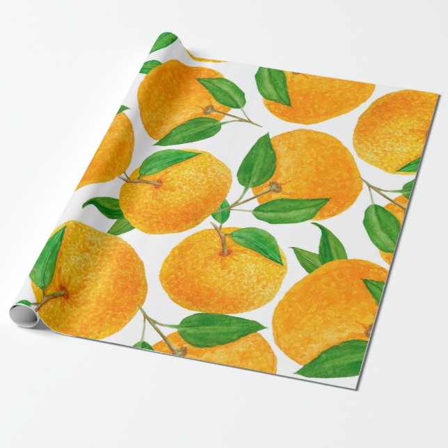 Vattenfärgen hand plockade sömlös mönster med skar presentpapper (Utrullad)