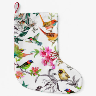 Vattenfärgen hand plockade sömlös mönster med trop liten julstrumpa