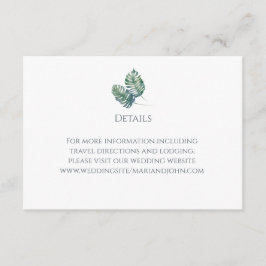 Vattenfärgen Handflatan och Slate Bröllop Tilläggskort