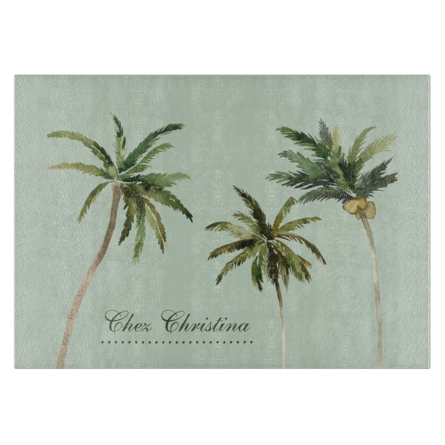 Vattenfärgen Handflatan Träd Tropical Personlig (Framsidan)