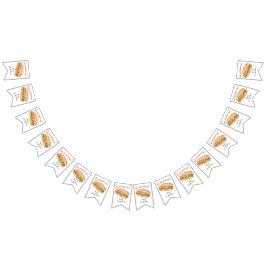 Vattenfärgen Hett Hund Barns födelsedag Vimplar