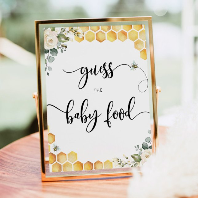 Vattenfärgen Humla gissa baby mat Poster (Skapare uppladdad)