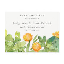 VATTENFÄRGEN I BLOMMIGTEN CACTUS SPARAR DATUMET