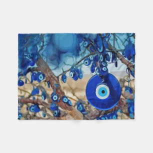 Vattenfärgen i Träd dekorerad med nazisterna Fleecefilt