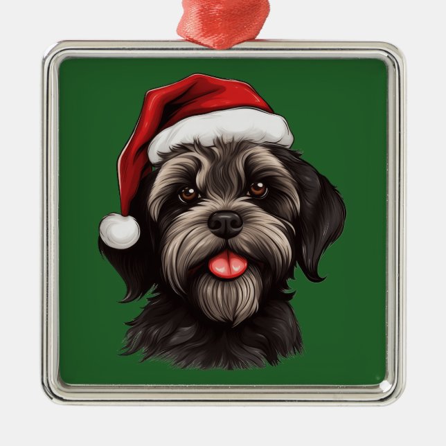 Vattenfärgen jul Havanese Ornament (Framsidan)