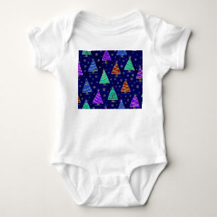 Vattenfärgen Julgranar: Forest Mönster. T Shirt