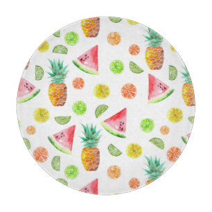 Vattenfärgen Kanderad frukt, Mönster