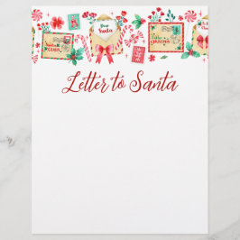Vattenfärgen Kids Brev till Santa Papper