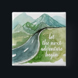 Vattenfärgen Låt oss nästa Äventyr början Knapp<br><div class="desc">Vattenfärgen Låt oss nästa Äventyr början</div>