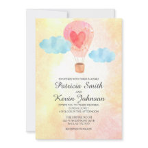Vattenfärgen Luftballong Bröllop
