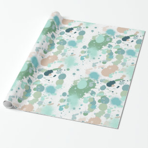 Vattenfärgen målar Splatters Presentpapper