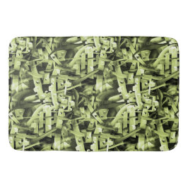 Vattenfärgen Mönster i Contemporaryn Grönt Abstrak Badrumsmatta