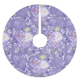 Vattenfärgen Mönster Julgransmatta Borstad Polyester