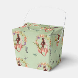 Vattenfärgen Nautical Sjöjungfru Party Presentaskar