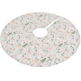 Vattenfärgen Nutcracker helgdag Brushed Polyeste Julgransmatta Borstad Polyester