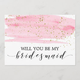 Vattenfärgen  och Guld kommer du att bli min bride Inbjudningar