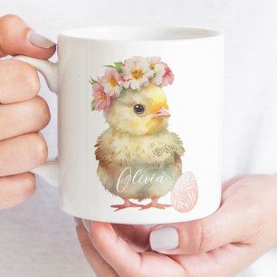 Vattenfärgen Påsk Chick och Egg Påsk Mugg