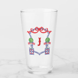 Vattenfärgen Patriotic American Flagga Topiary Vap Glaskopp