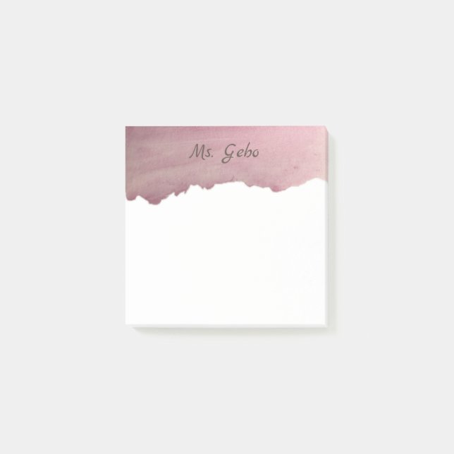 VATTENFÄRGEN PERSONIFIERAT klibbigt noterar Post-it Block (Framsida)