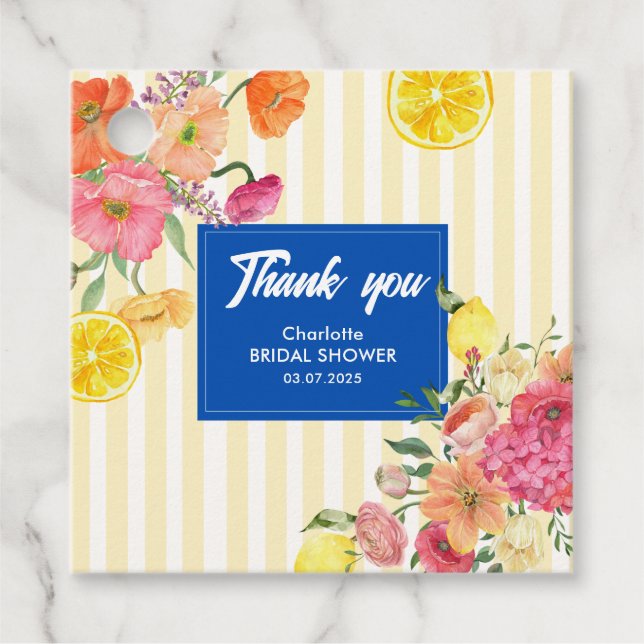 Vattenfärgen rand italian citon Möhippa Gåvor Etiketter (Framsida)