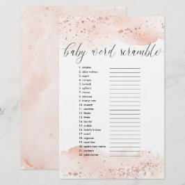 Vattenfärgen ro guld i Baby ord