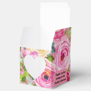 Vattenfärgen Ro i Rosa Glitter Personlig Presentaskar