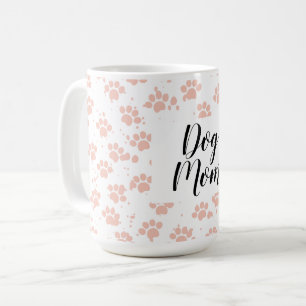 Vattenfärgen Rosa Hund Tass Mönster Kaffemugg