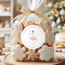 Vattenfärgen Rosa jul Ballerina Gift