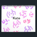 Vattenfärgen rosa röd blommigt lägga till namn tex kalender<br><div class="desc">Design</div>