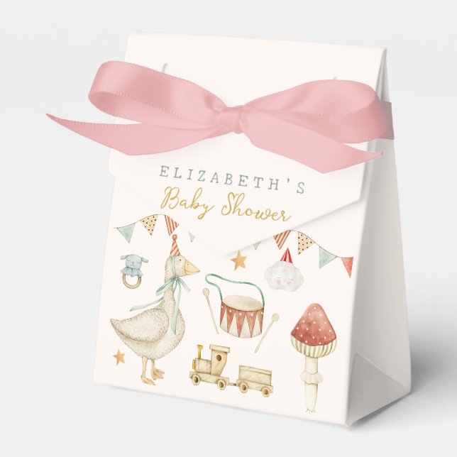 Vattenfärgen Rustic Cute Baby Leksak Hej Baby Gift Presentaskar (Framsidan Sidan)