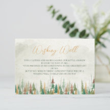 Vattenfärgen Rustic-skogen gräs träd önskar sig ly