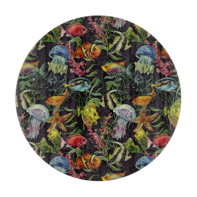 Vattenfärgen Sea Life Mönster 1 (Framsidan)