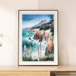 Vattenfärgen Serene Coastal Ligcape Wildblomma Poster<br><div class="desc">2:3-förhållande. Utrymme vid kusten med den här poster av en ren vattenfärg, med vilda blommor och mjukt vinkar. Detta fredliga kustlandskap ger ditt område den lugnande skönheten i naturen och skapar det som ett tillägg till perfekten för att skapa en lugnande, strandinspirerad atmosfär i ditt hem eller på ditt kontor....</div>