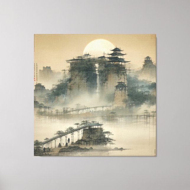 Vattenfärgen Skapar ditt eget Anpassad design Canvastryck (Framsida)