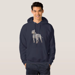 Vattenfärgen skissar groptjurhunden sweatshirt med luva