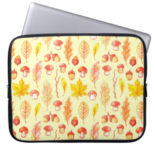 Vattenfärgen sömlös mönster i isolerad illustrati laptop fodral