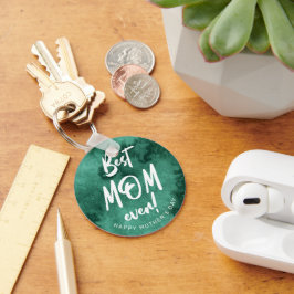 vattenfärgen stänk bästa mamma någonsin, mors dag- nyckelring