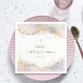 vattenfärgen stänk glitter Första kommissionen Pappersservett