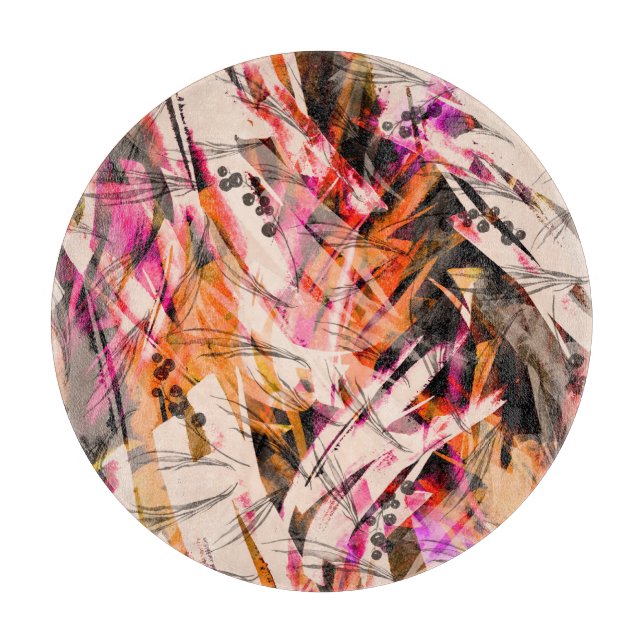 Vattenfärgen stänk, vintagens abstrakt, bakgrund. (Framsidan)