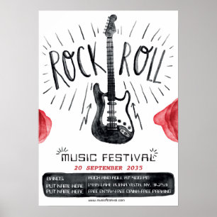 Vattenfärgen Sten och rollfestival Poster