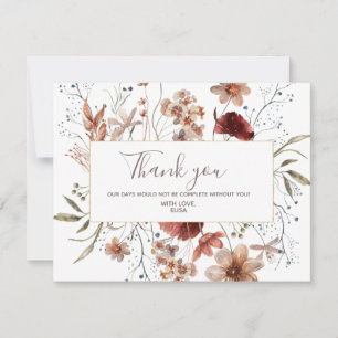 Vattenfärgen Tack för att du fick kortet