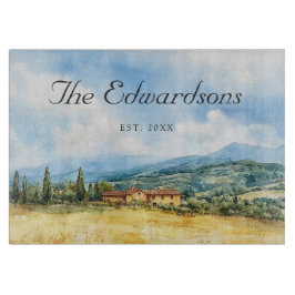 Vattenfärgen Tuscan Mediterranean Family Namn