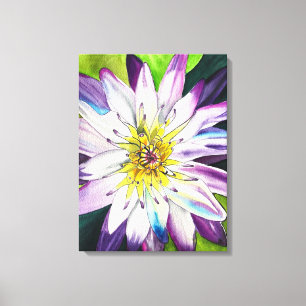 Vattenfärgen vatten lilies bra art canvastryck