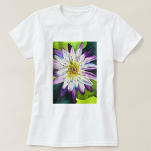 Vattenfärgen vatten lilies bra art t shirt