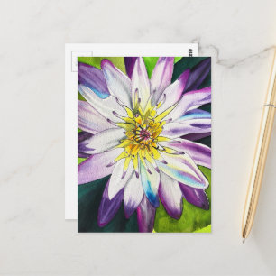 Vattenfärgen vatten lilies bra art vykort