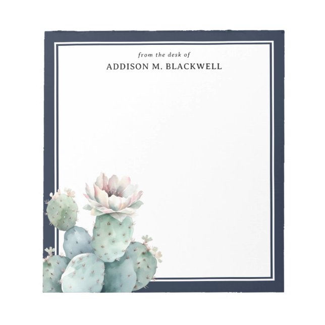 Vattenfärgens Rosa blomstrar från skrivbordet på Anteckningsblock (Framsida)