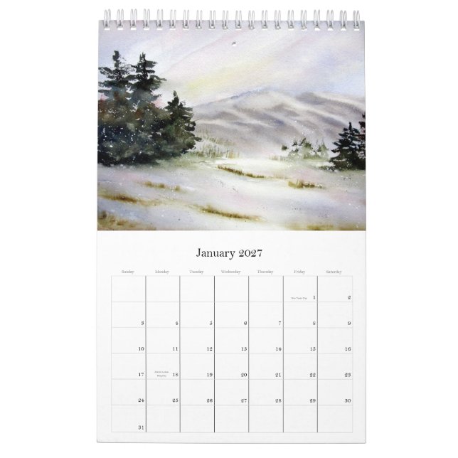 Vattenfärger av Lin Frye 2012 Kalender (Jan 2027)